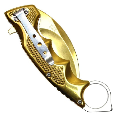 9" Gold Blade Spring Assisted Knife - PF32GD