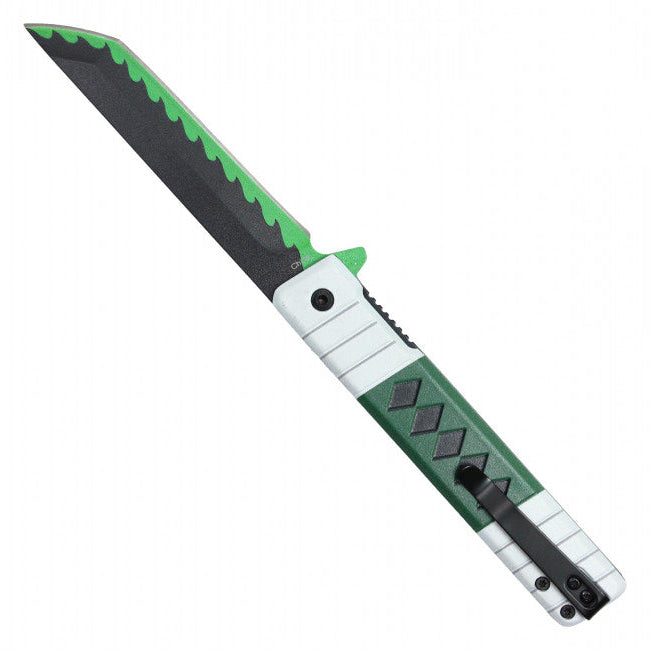 8" Spring Assisted Fantasy Pocket Knife - PF52A