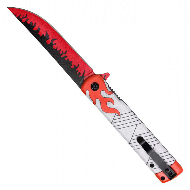 8" Spring Assisted Fantasy Pocket Knife - PF52D