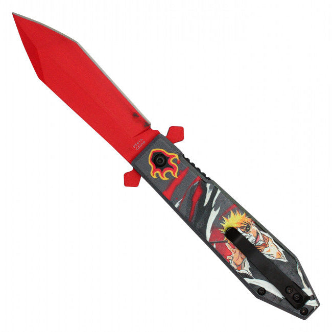 8" Spring Assisted Fantasy Pocket Knife - PF61A