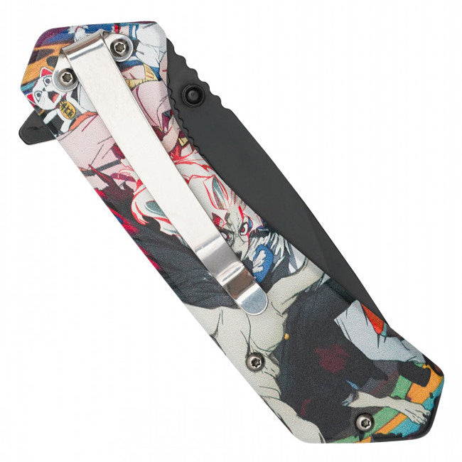 7.75" Spring Assisted Fantasy Pocket Knife - PF95XB