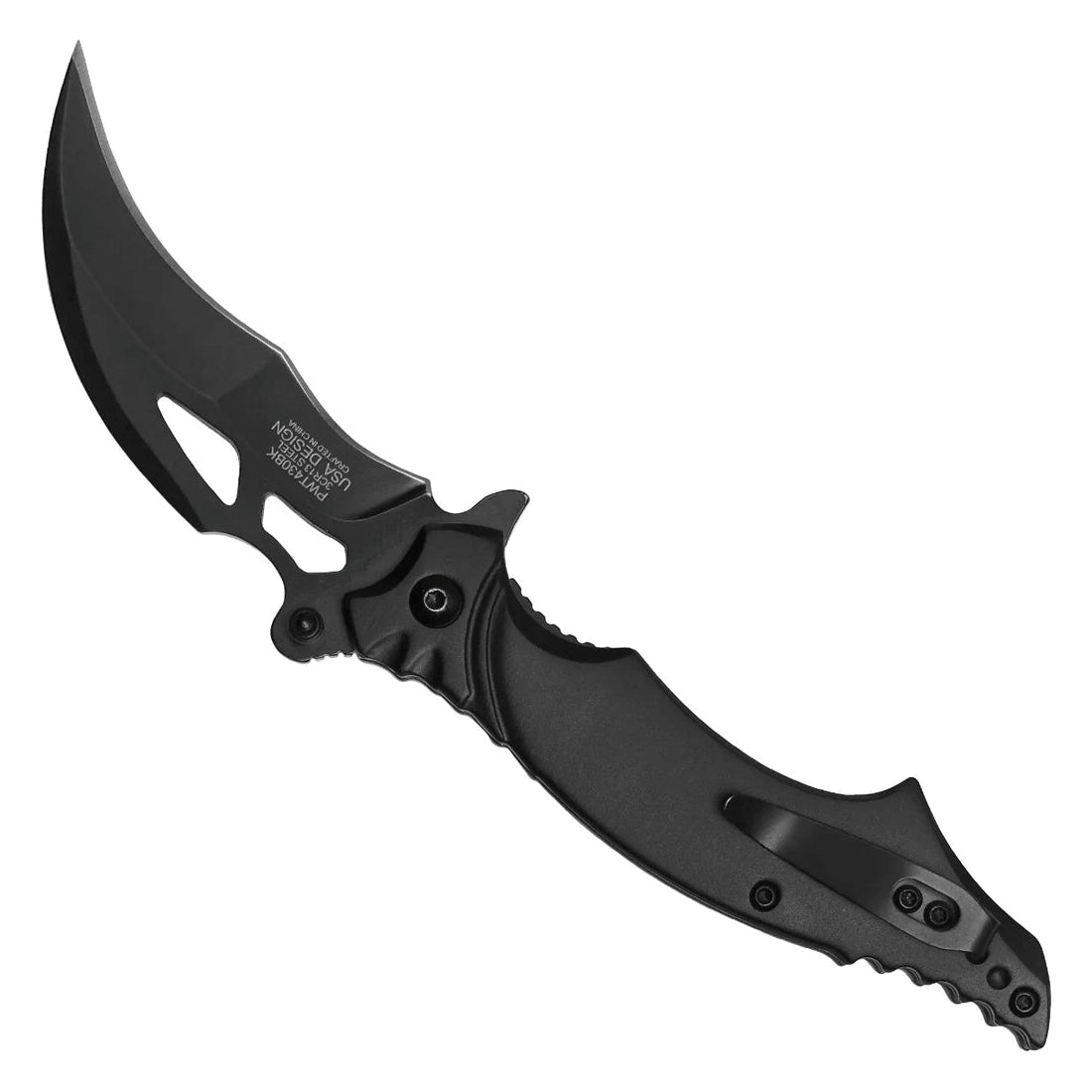 7.5" WRTTECH Black Dragon Pocket Knife - PWT430BK