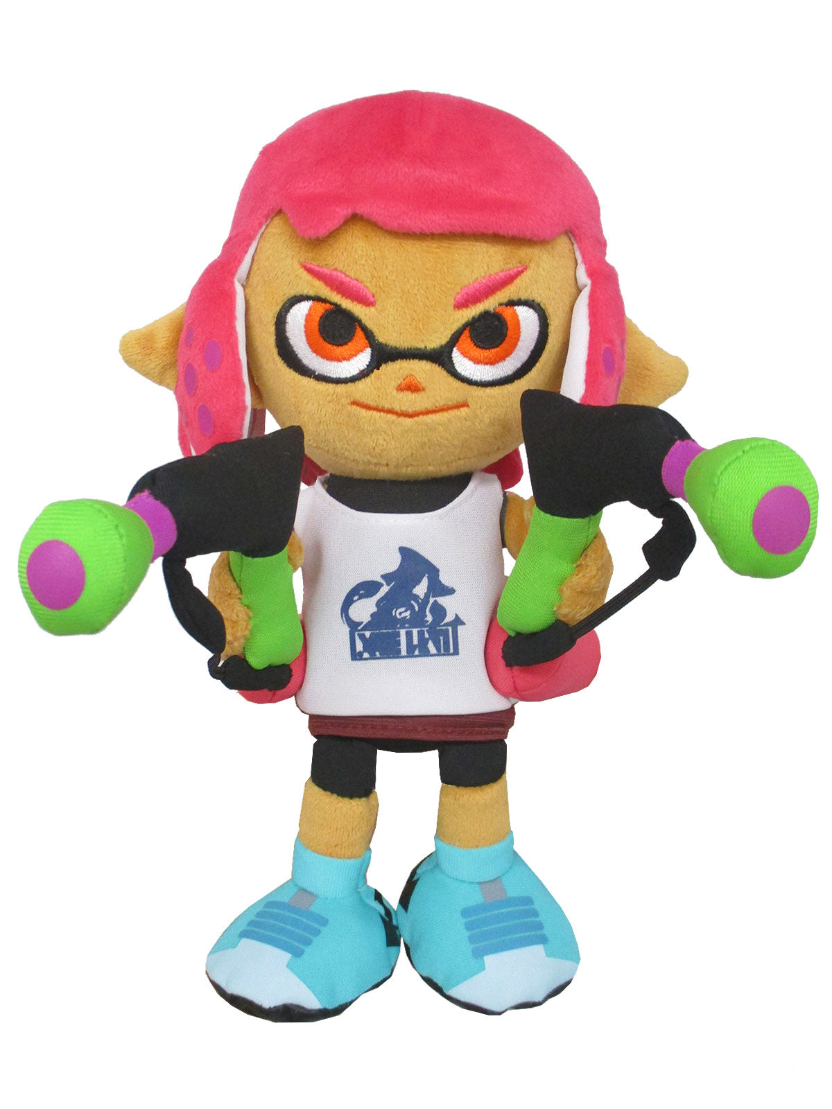 Splatoon -Inkling Girl Neon Pink 9" Plush - 1660