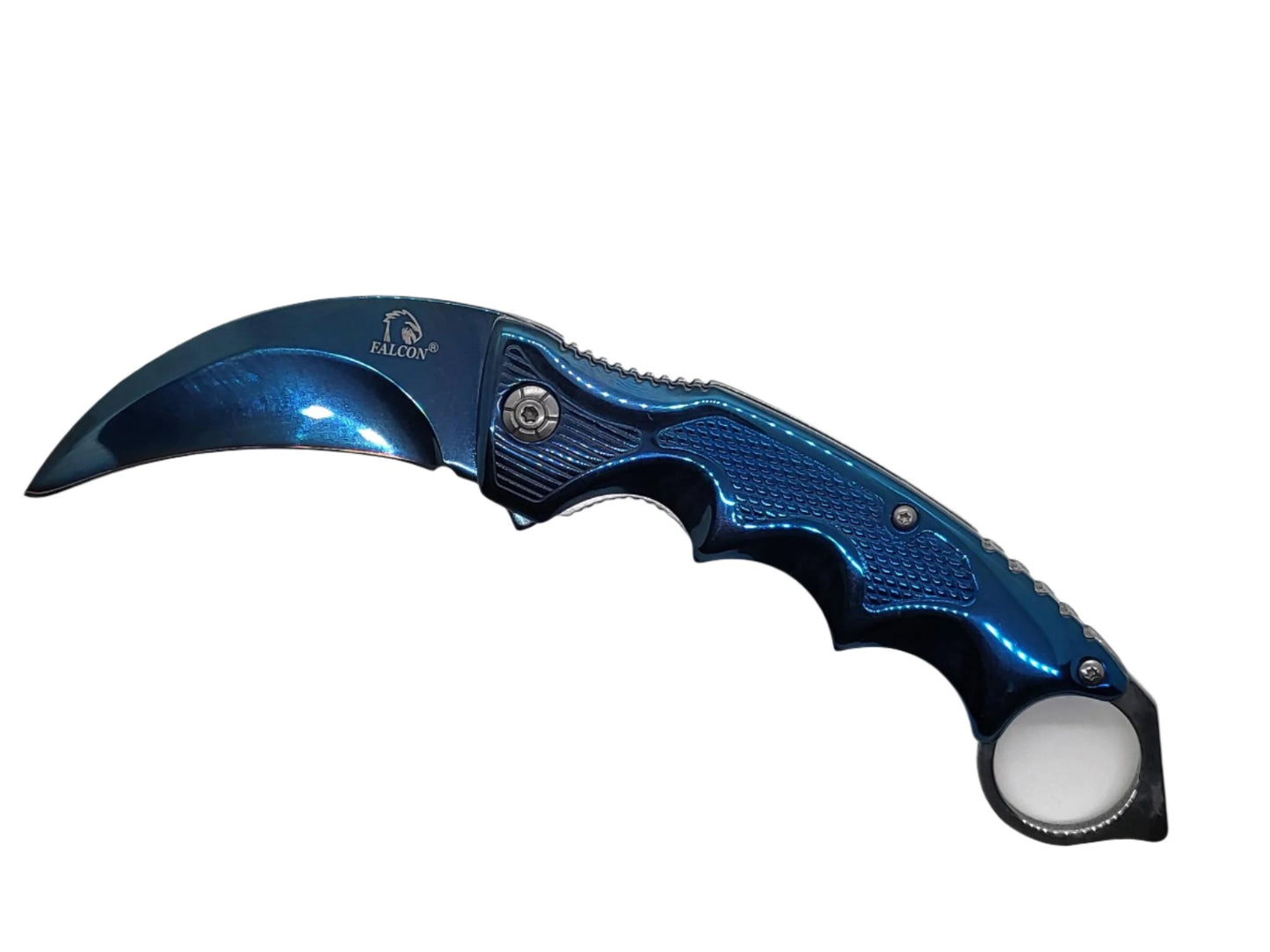 Falcon 9" Blue Blade Spring Assisted Knife - KS3329BL