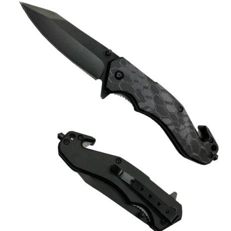 8″ UV Printed ABS Spring Assisted Folding Knife -T27019-7