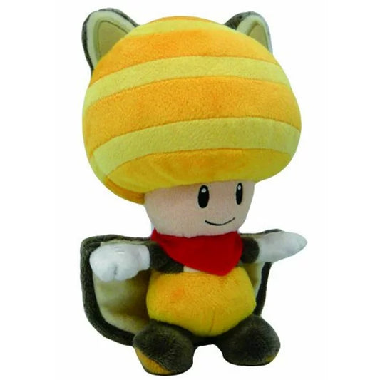 Super Mario - Flying Squirrel Yellow Toad 8" Plush - 1314