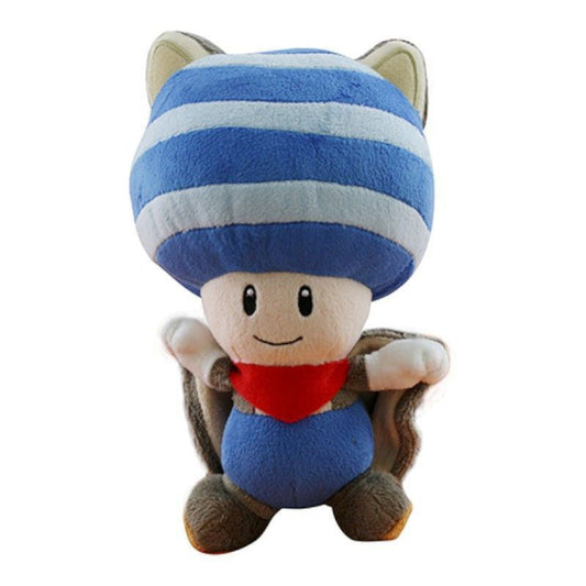 Super Mario - Flying Squirrel Blue Toad 8" Plush - 1315