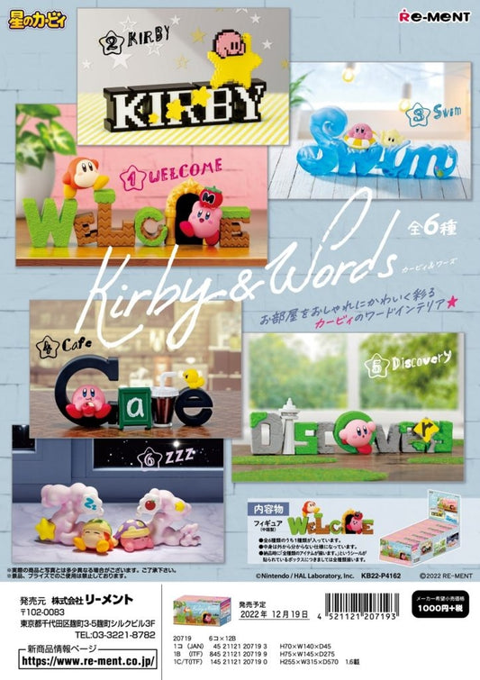 Re-Ment: Kirby - Kirby & Words (6 pcs Full Set) - 20719