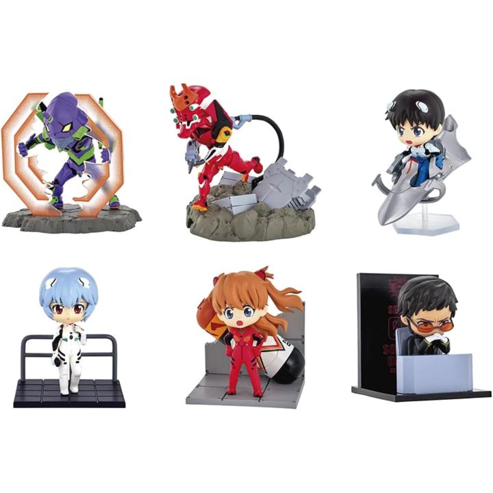RE-MENT Evangelion DESKTOP EVA (6pcs Full Set) - 20769