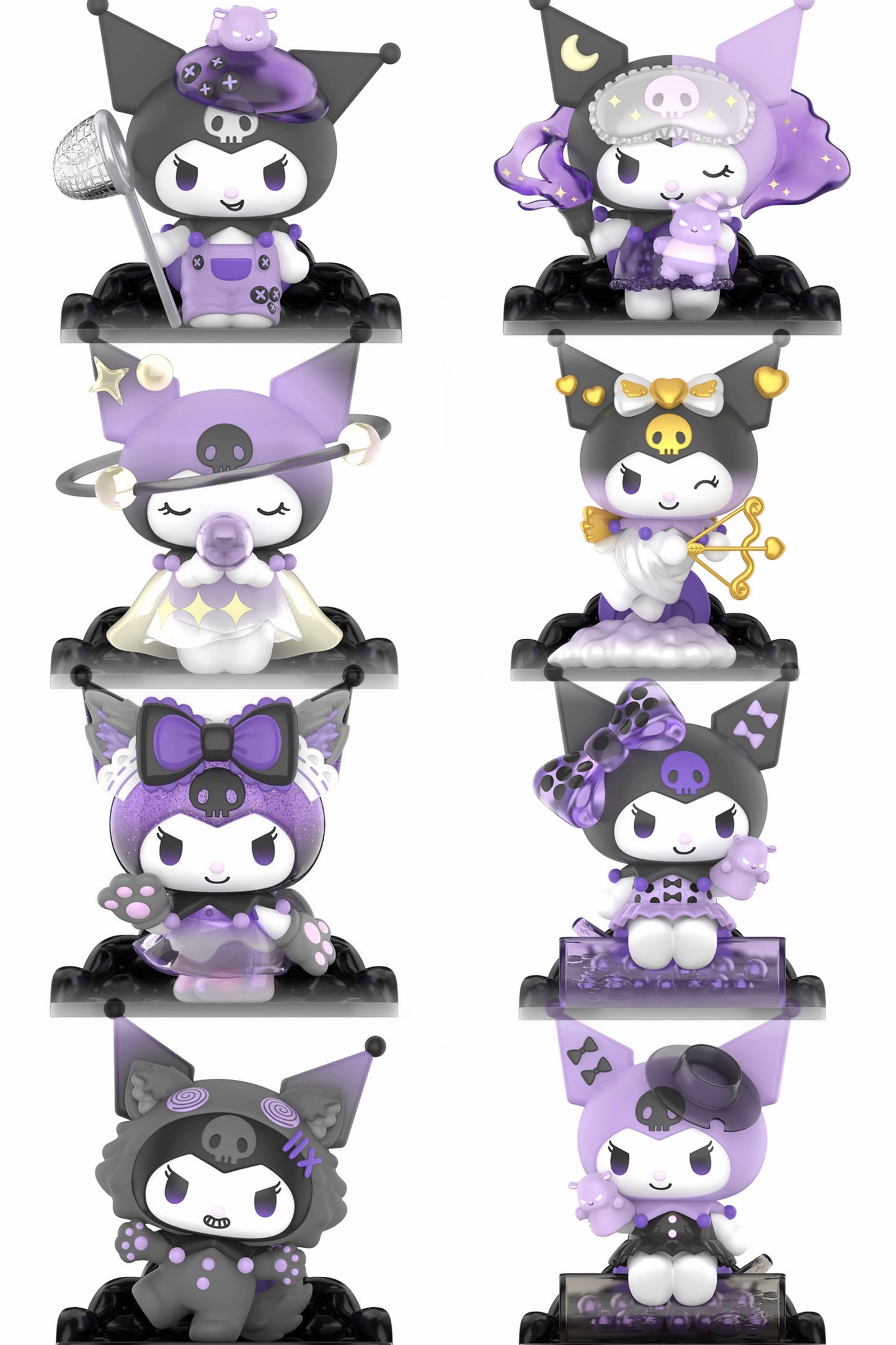 TOP TOY! Kuromi Social Werewolf Game Figure Series - Blind Box Asst (8 pcs full Set) - 2302355610100