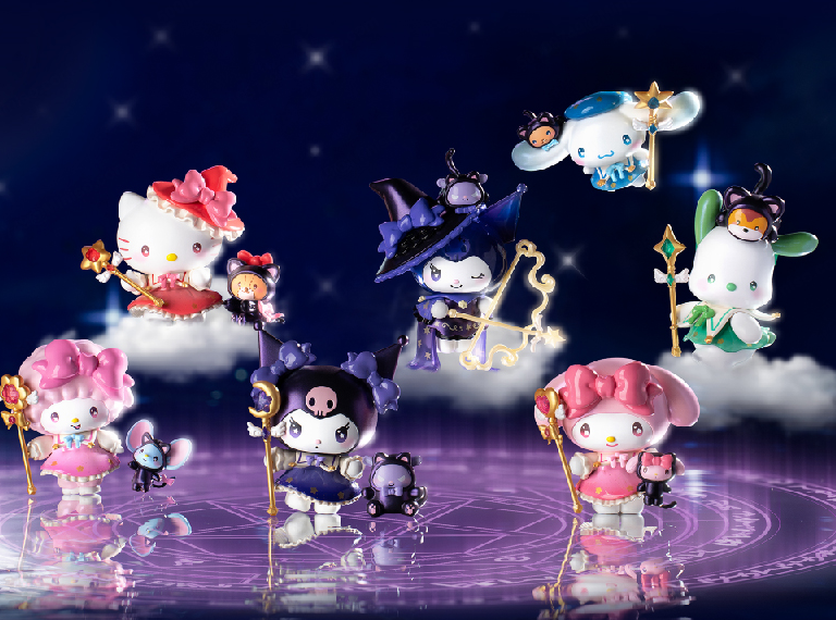 TOP TOY! Sanrio Starry Night Magician Figure Series - Blind Box Asst (6 pcs full Set) - 2303244110107