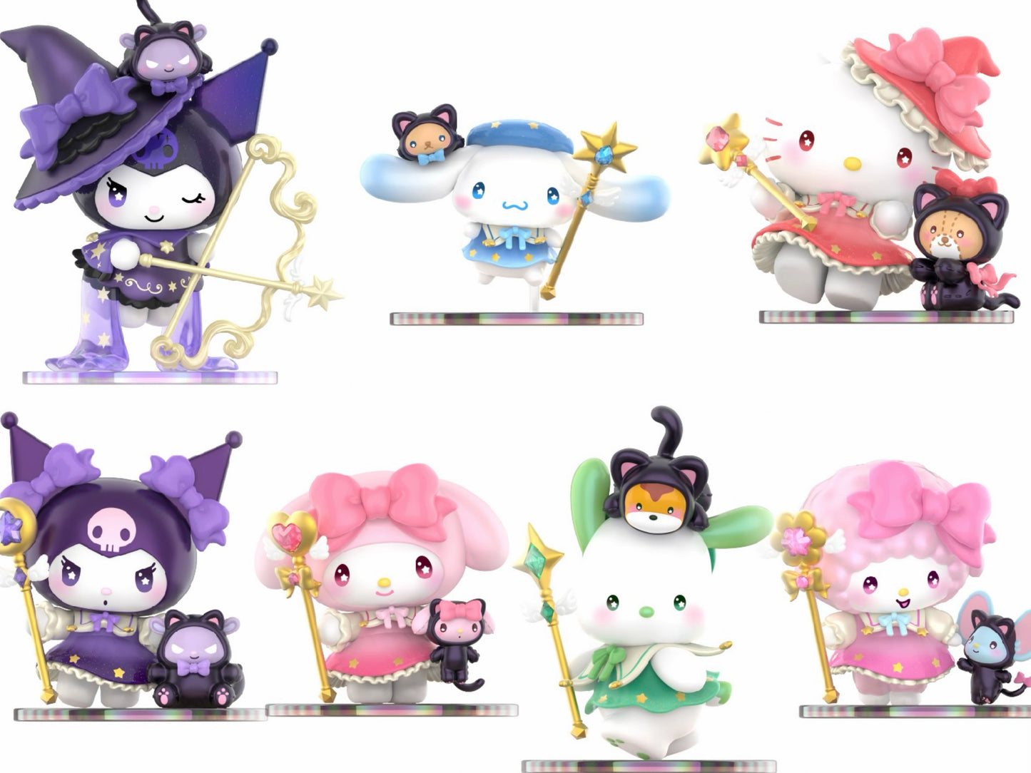 TOP TOY! Sanrio Starry Night Magician Figure Series - Blind Box Asst (6 pcs full Set) - 2303244110107