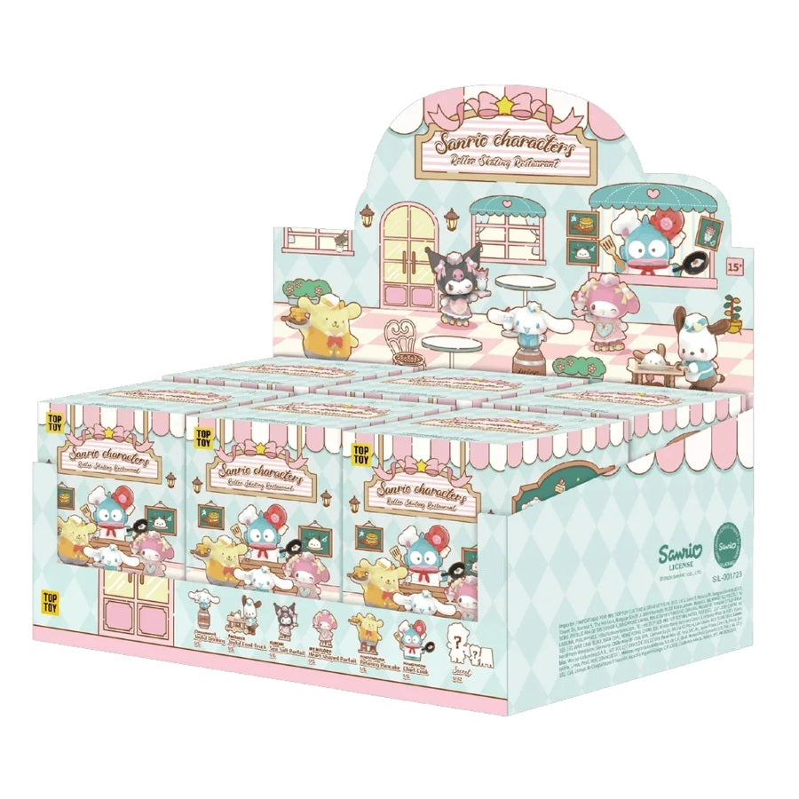 TOP TOY! Sanrio Rollier Skating Restaurant Figure Series - Blind Box Asst (6 pcs full Set) - 2303266910105