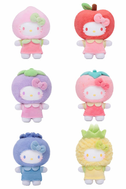 TOP TOY! Hello Kitty Fruity Paradise Vinyl Plush Pendant Series - Blind Box Asst (6 pcs full Set) - 2303445910100