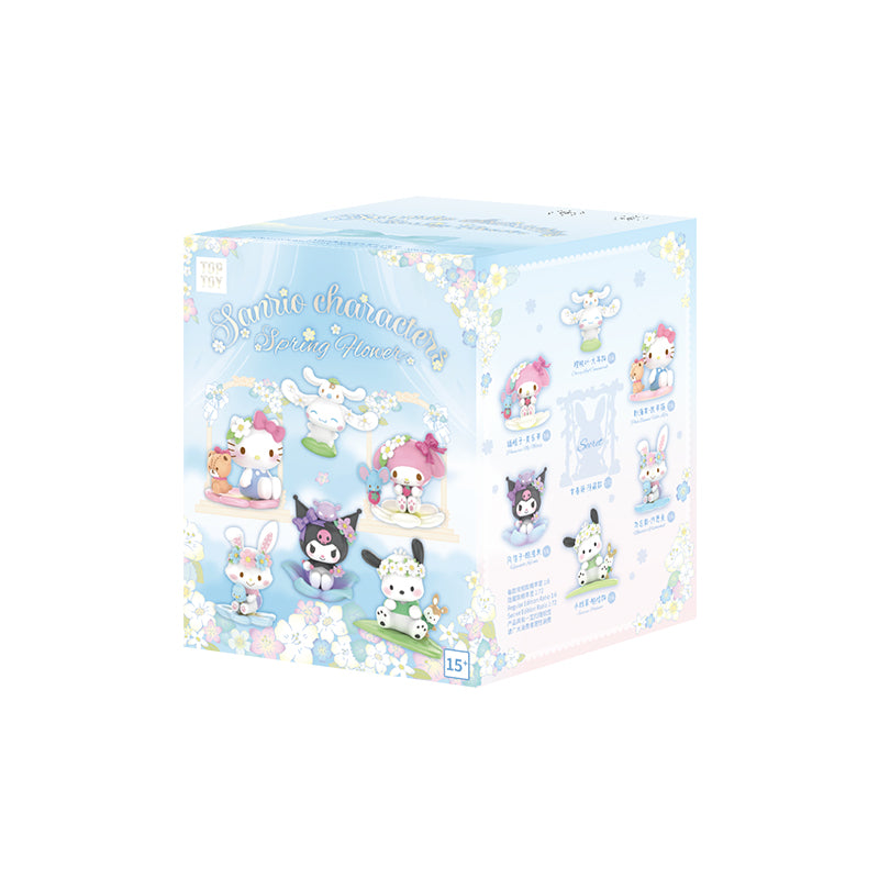 TOP TOY! Sanrio Characters Spring Flower Series Figure - Blind Box Asst (6 pcs full Set) - 2303550410106