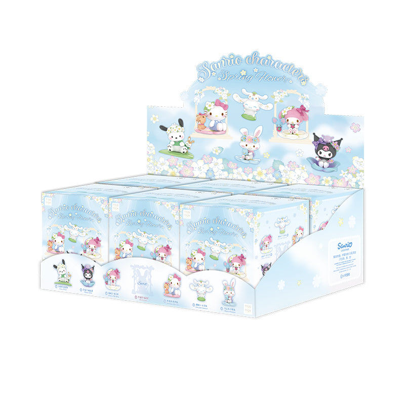 TOP TOY! Sanrio Characters Spring Flower Series Figure - Blind Box Asst (6 pcs full Set) - 2303550410106