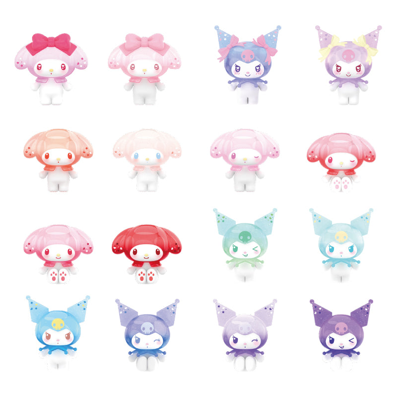 TOP TOY! My Melody & Kuromi Ramune Style Mini Figure Surprise - Blind Box Asst (10 pcs full Set) - 2303691210108