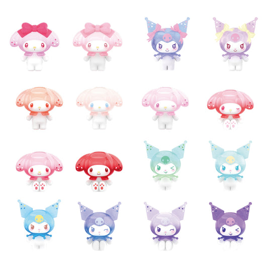 TOP TOY! My Melody & Kuromi Ramune Style Mini Figure Surprise - Blind Box Asst (10 pcs full Set) - 2303691210108