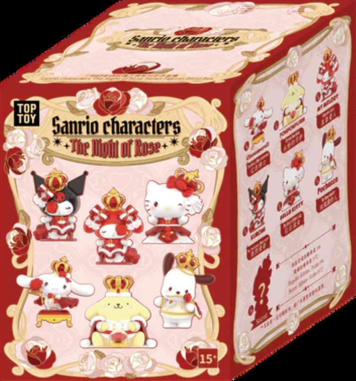 TOP TOY! Sanrio Characters The Night of the Rose Figure Series - Blind Box Asst (6 pcs full Set) - 2303715210107