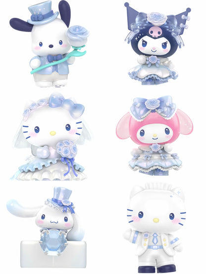 TOP TOY! Sanrio Characters Romantic Wedding Figure Series - Blind Box Asst (6 pcs full Set) - 2303802410106