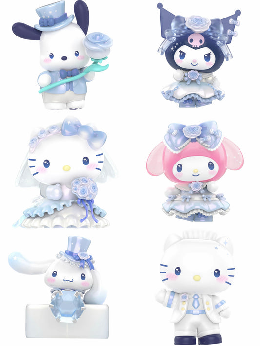 TOP TOY! Sanrio Characters Romantic Wedding Figure Series - Blind Box Asst (6 pcs full Set) - 2303802410106