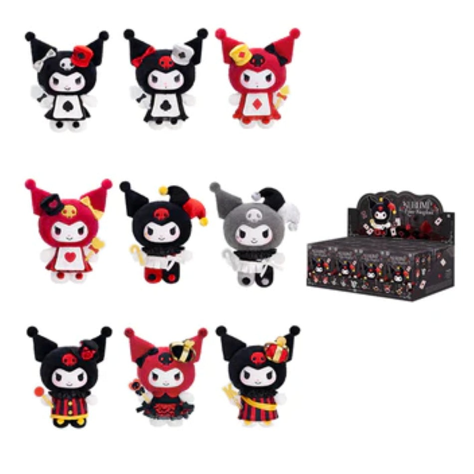 TOP TOY! Kuromi Poker Kingdom Plush Pendant Series- Blind Box Asst (8 pcs full Set) - 2304094310105