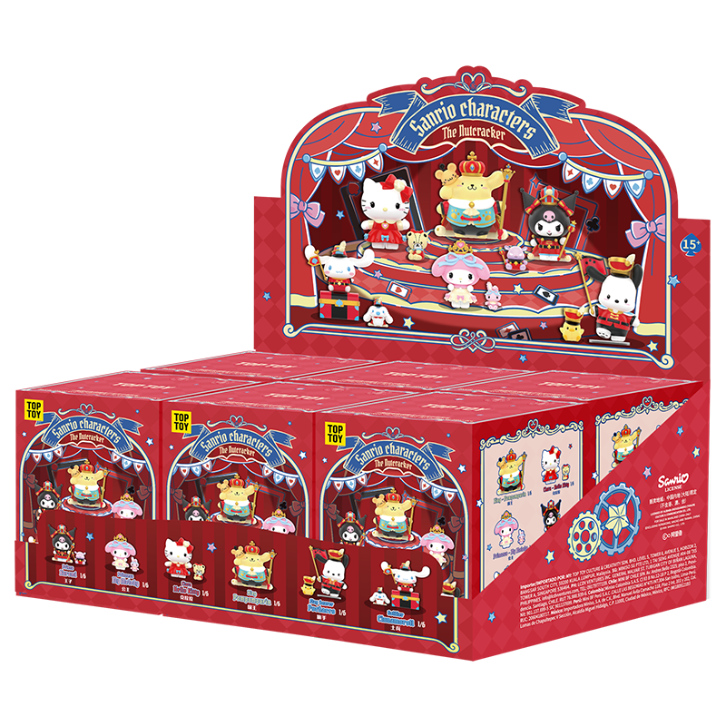 TOP TOY! Sanrio Charcters The Nutcracker Figure Series - Blind Box Asst (6 pcs full Set) - 2304131410102