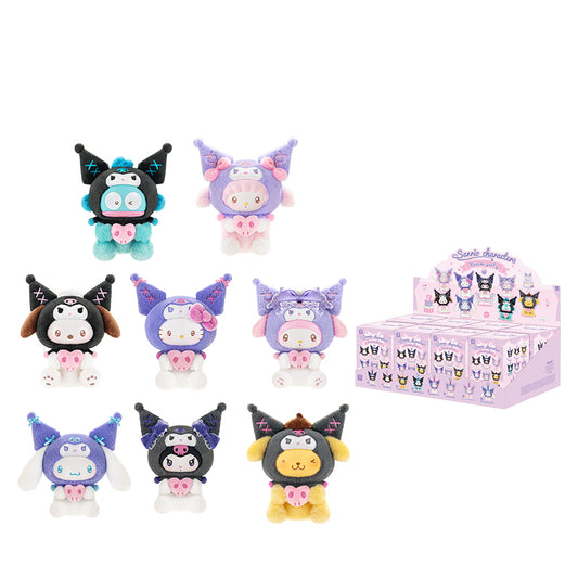 TOP TOY! Sanrio Characters Kuromi Party Vinly Plush Pendant Series - Blind Box Asst (8 pcs full Set) - 2304177110103