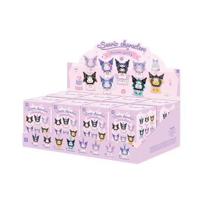 TOP TOY! Sanrio Characters Kuromi Party Vinly Plush Pendant Series - Blind Box Asst (8 pcs full Set) - 2304177110103
