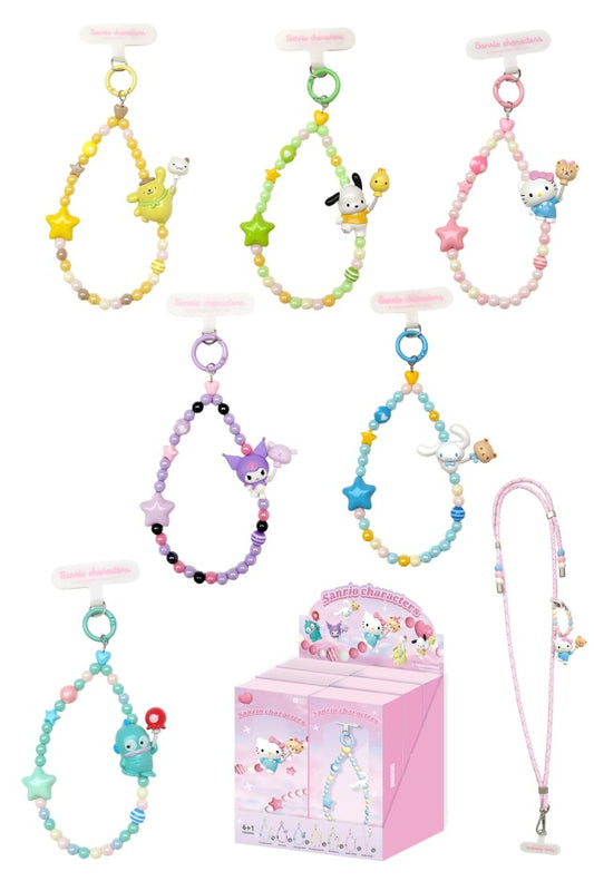 MOETCH -Sanrio characters Balloon Adventure Series Phone Chains Blind Box (Box of 6)- 24SM-014