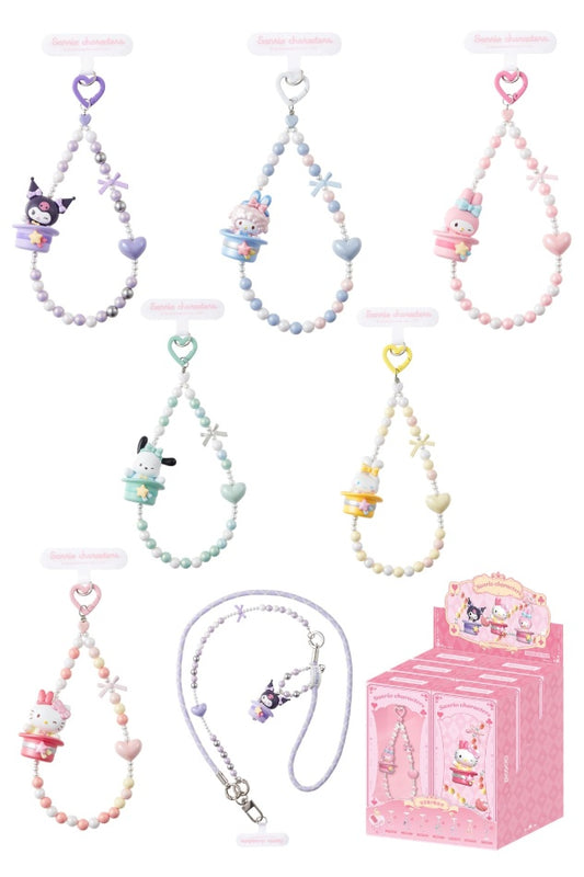 MOETCH -Sanrio characters Surprise Magic Hat Series Phone Chains Blind Box (Box of 6)- 25GL-019
