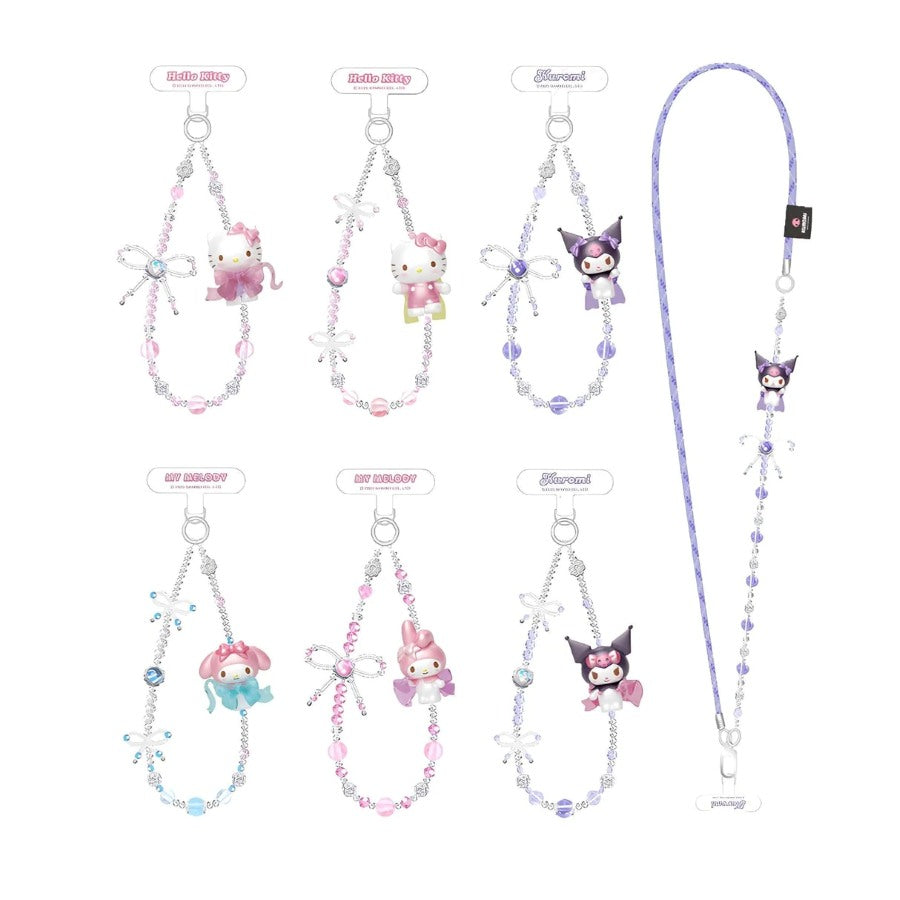 MOETCH - Sanrio characters Love Bow Series Phone Chains Blind Box (Box of 6)- 25GL-021