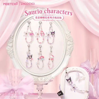 MOETCH - Sanrio characters Love Bow Series Phone Chains Blind Box (Box of 6)- 25GL-021