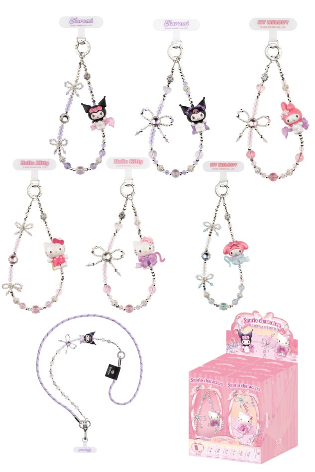 MOETCH - Sanrio characters Love Bow Series Phone Chains Blind Box (Box of 6)- 25GL-021