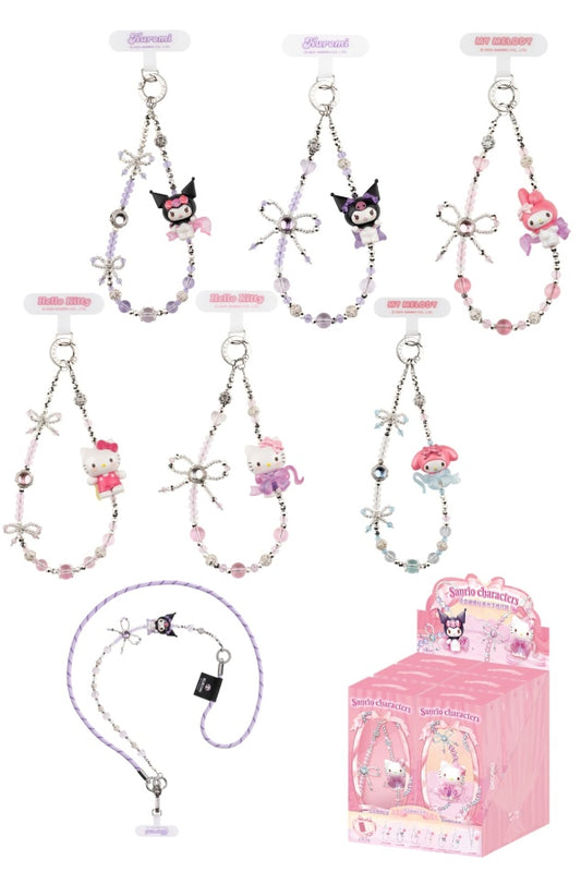 MOETCH - Sanrio characters Love Bow Series Phone Chains Blind Box (Box of 6)- 25GL-021