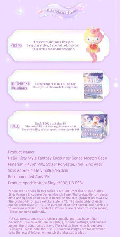 MOETCH - Hello Kitty Style Fantasy Encounter Series Moetch Bean (Box of 18)- 25MQD-023