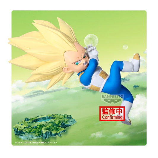 DRAGON BALL DAIMA SUPER SAIYAN 3 VEGETA (MINI) FIGURE WITH PANEL- 28687