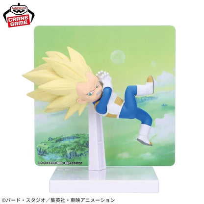 DRAGON BALL DAIMA SUPER SAIYAN 3 VEGETA (MINI) FIGURE WITH PANEL- 28687