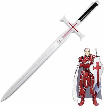 Wooden 42" Fantasy Red Cross Sword - T3033