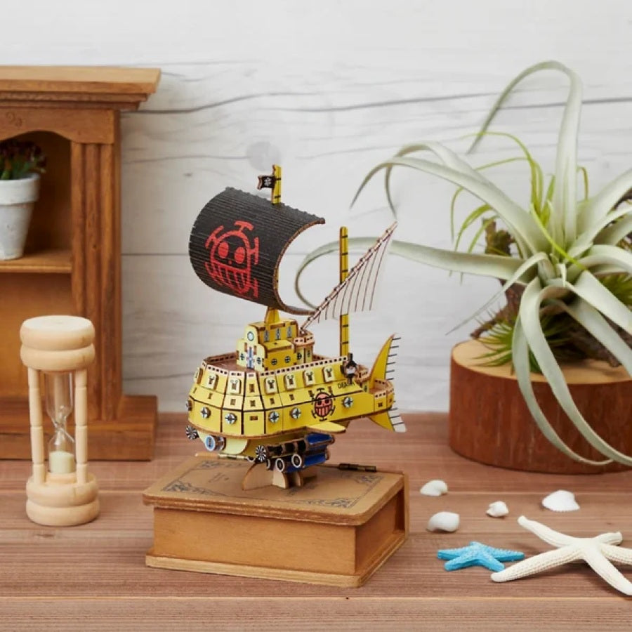 3D Art Puzzle: WA-GU-MI One Piece Wooden Trafalgar Law Polar Tang Submarine- A25213