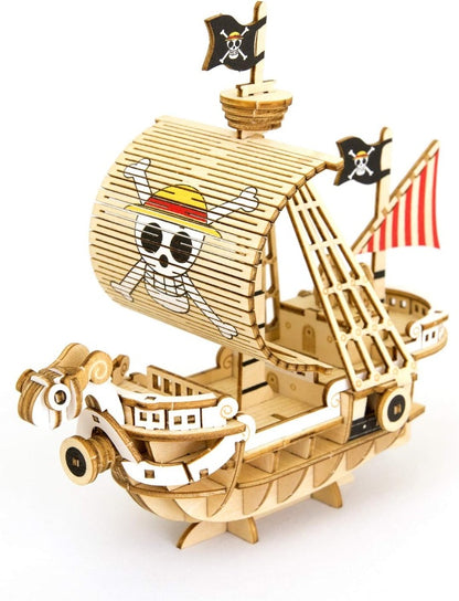 3D Art Puzzle: WA-GU-MI One Piece Wooden One Piece Going Merry Ship- A25237