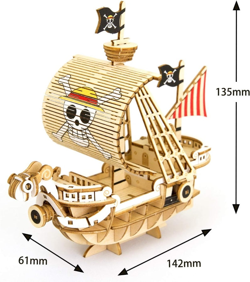 3D Art Puzzle: WA-GU-MI One Piece Wooden One Piece Going Merry Ship- A25237