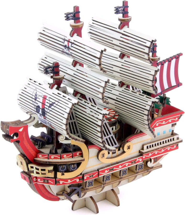 3D Art Puzzle: WA-GU-MI One Piece Wooden One Piece Red Force Ship- A25244