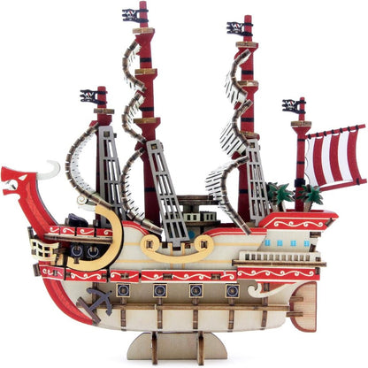 3D Art Puzzle: WA-GU-MI One Piece Wooden One Piece Red Force Ship- A25244