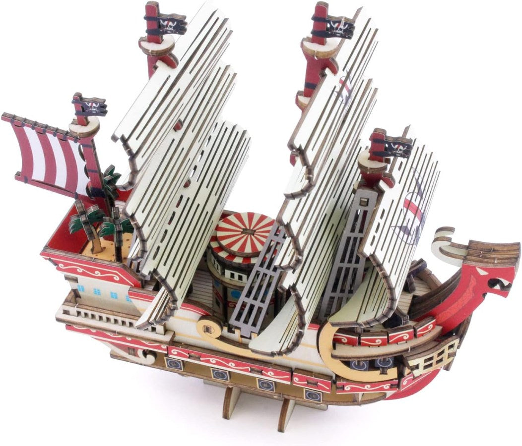 3D Art Puzzle: WA-GU-MI One Piece Wooden One Piece Red Force Ship- A25244