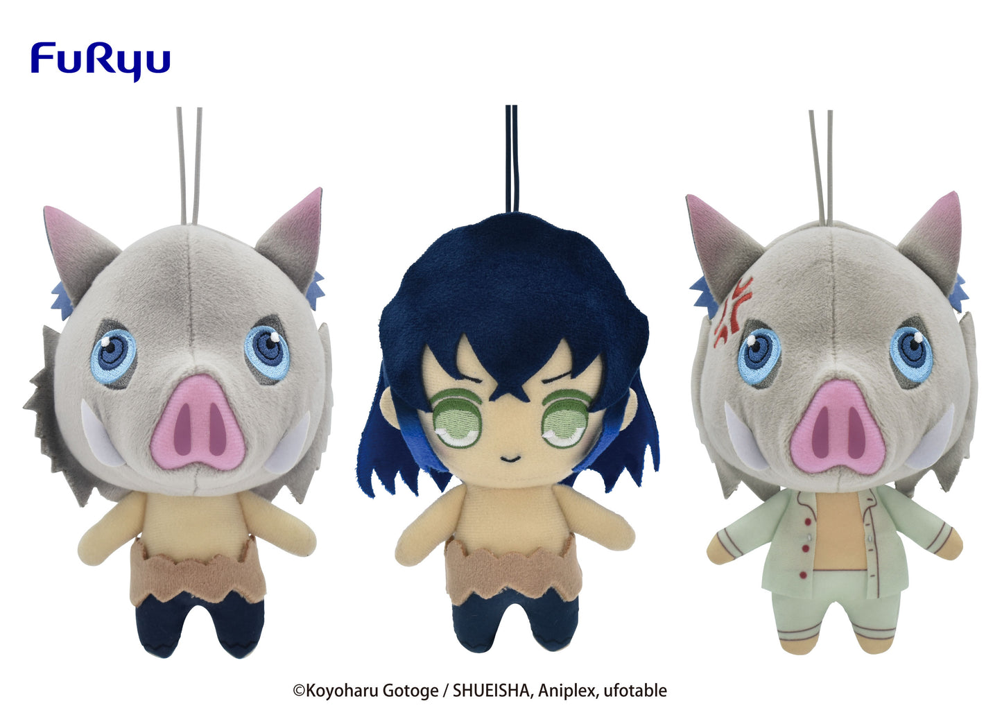 Demon Slayer: Kimetsu no Yaiba Plush Toy set-Demon Slayer: Kimetsu no Yaiba-3-set- AMU-SHP0393