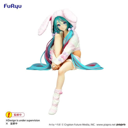 Hatsune Miku - Noodle Stopper Figure (Rabbit Ear Hood Pajama) - AMU-SHP1999