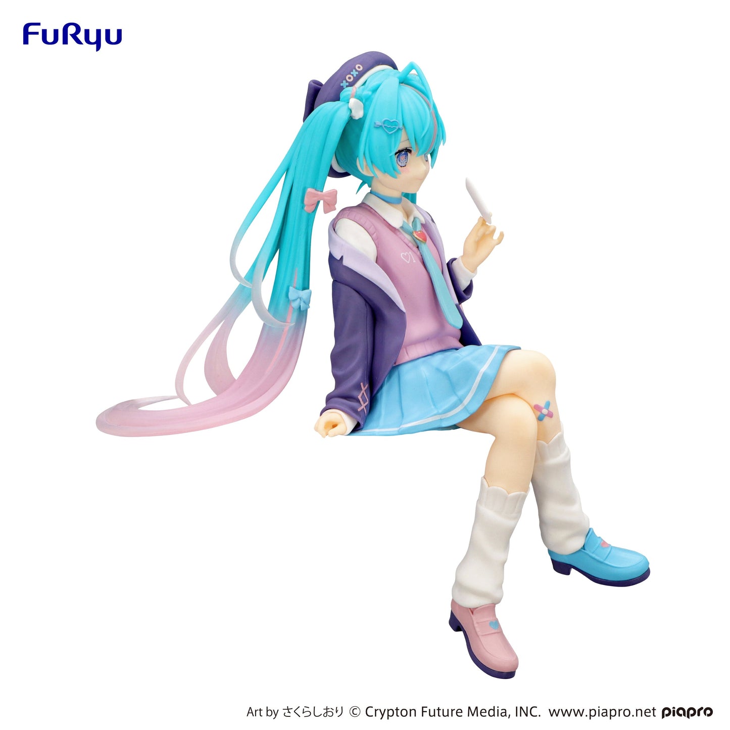 Hatsune Miku - Noodle Stopper Figure (Love Blazer Navy Color ver.) - AMU-SHP2541
