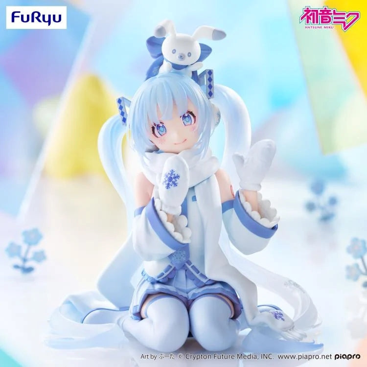Hatsune Miku- Snow Miku (Sky Town 10th Anniversary ver.) Noodle Stopper Figure - AMU-SHP3108