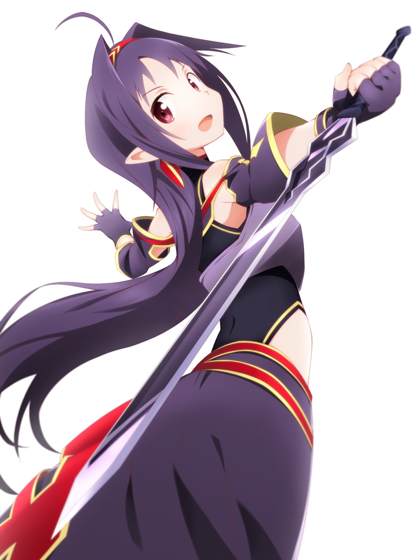 Foam 40" Black Fantasy Sword - HF1016